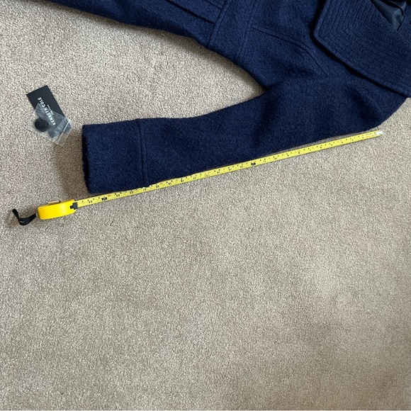 Kenneth Cole nwt blue purple midi coat- large - Picture 6 of 10